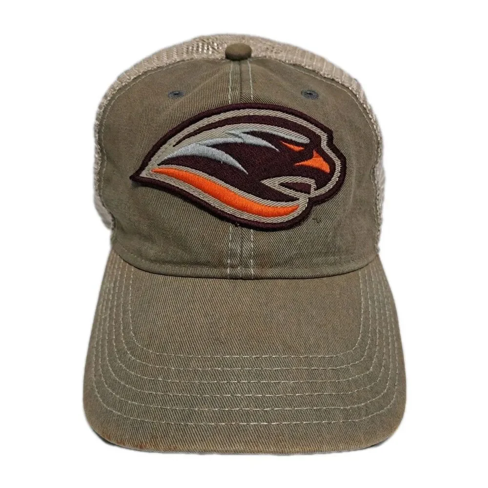 Susquehanna University River Hawks Distressed Trucker Mesh Back Snapback Hat Cap - Picture 1 of 5